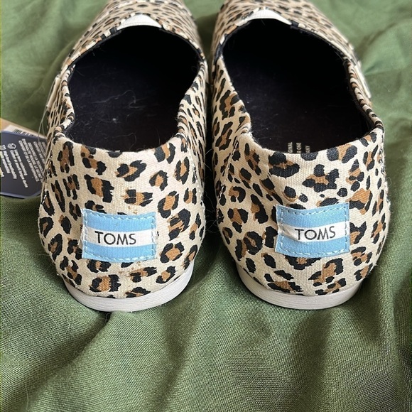 Brand New Toms Alpargata Birch Leopard Print Canvas Slip On Shoes Animal Jungle - Picture 5 of 15